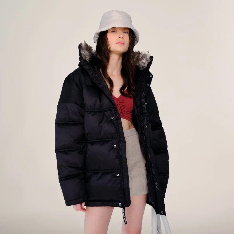 Women's Romantic Outfit Women's Heavy Snorkel Oversized Jacket