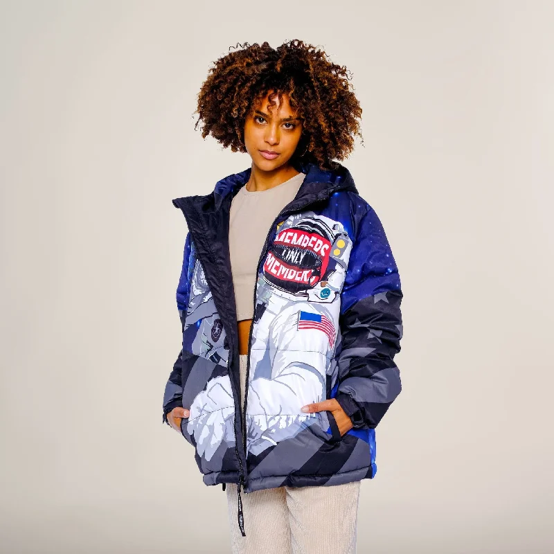 Women's Holiday Attire Women's Space Puffer Oversized Jacket