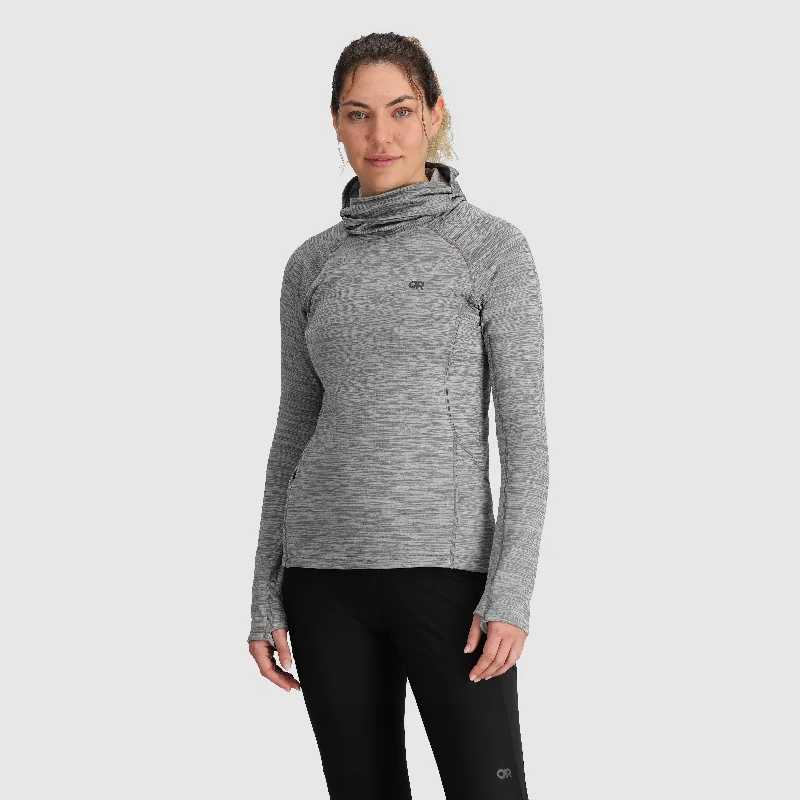 Women's Holiday Attire Women's Vigor Grid Fleece Pullover Hoodie