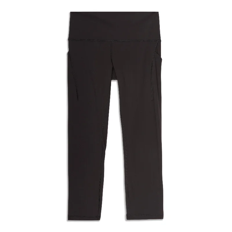 Women's Clothes And Garments Wunder Train High-Rise Crop With Pockets - Resale