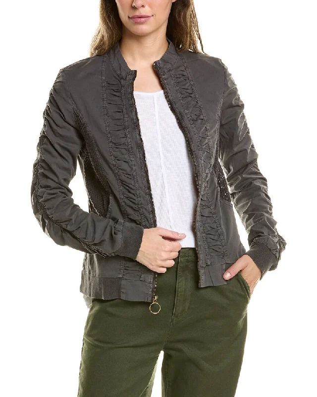 Women's Outerwear for All Weather Conditions XCVI Wearables Orrick Bomber Jacket