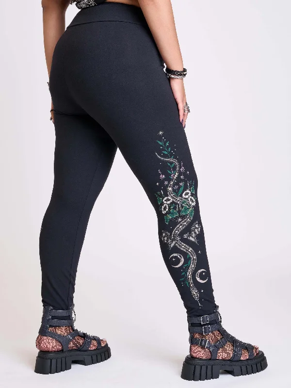 Women's Elegant Evening Attire Bat's Garden Legging