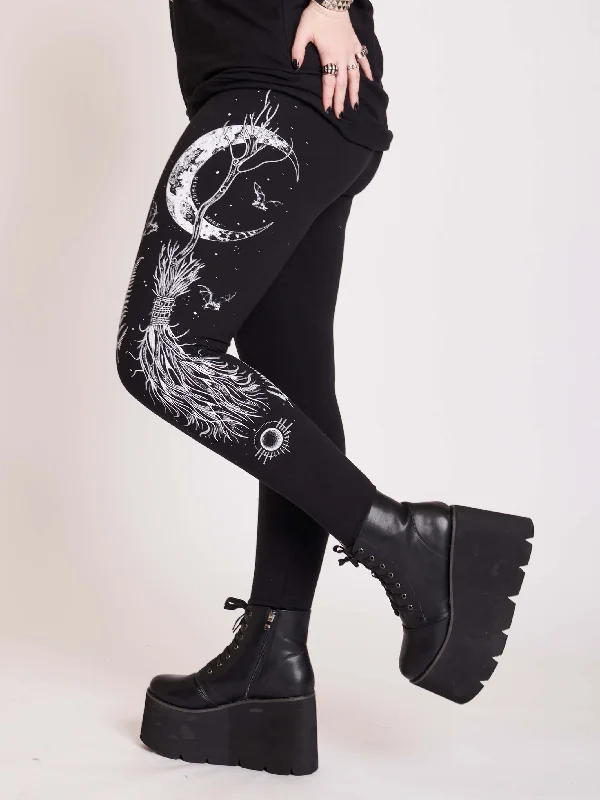 Women's Holiday Apparel Broomstick Legging