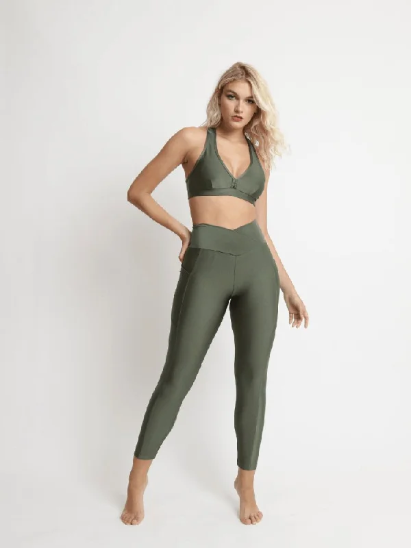 Women's Trendy Attire Leggings with Pockets - CROCO