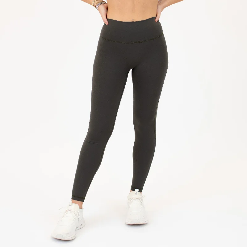 Women's Comfortable Lounge Outfit Charge Legging 25"- No Front Seam - Higher Rise