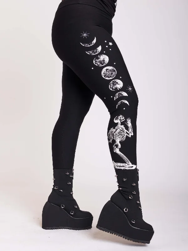 Women's Activewear Apparel Praying Skeleton Leggings