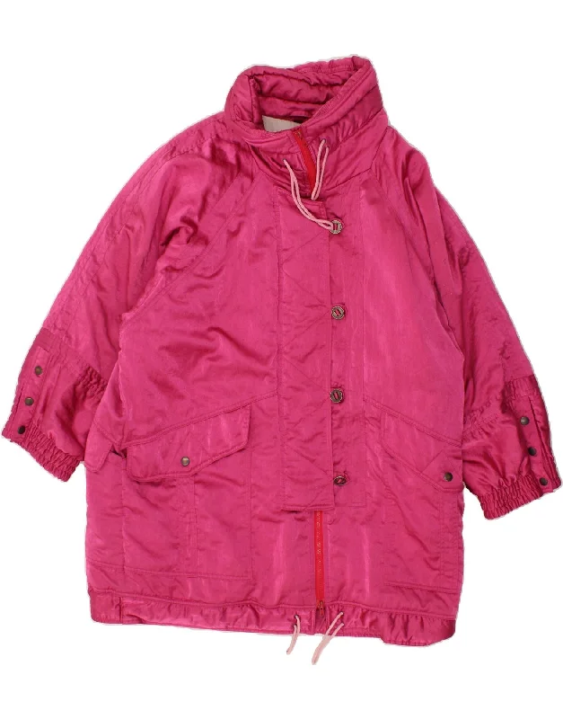 Women's Clothes For Outdoor Events RODEO Womens Hooded Windbreaker Coat UK 18 XL Pink Nylon Women's Clothes For Outdoor Events RODEO Womens Hooded Windbreaker Coat UK 18 XL Pink Nylon